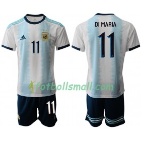 Argentina Fotbollströjor DI MARIA 11 Barn Hemma tröja Copa América 2019 Kortärmad